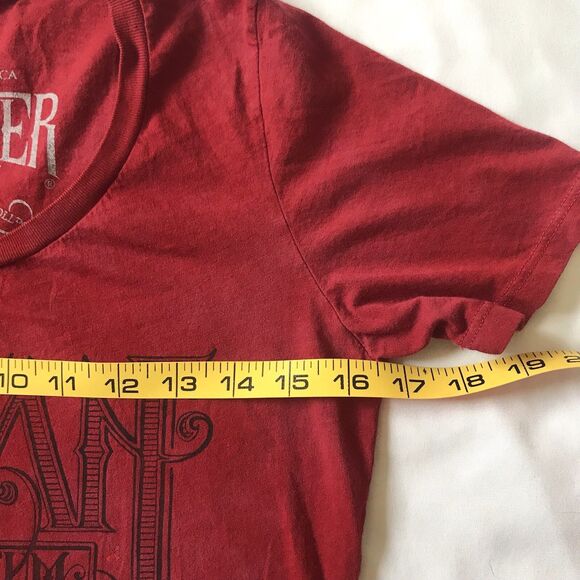 Red Chapter Ambigram T-shirt Mark Palmer Motherchurch Skater VNeck M Los Angeles - Picture 6 of 9